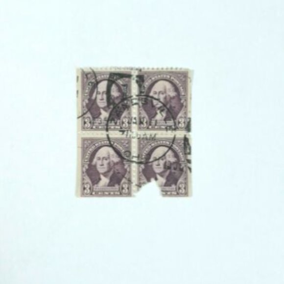 4 - 3 Cents George Washington Purple US Stamp - Picture 2 of 4